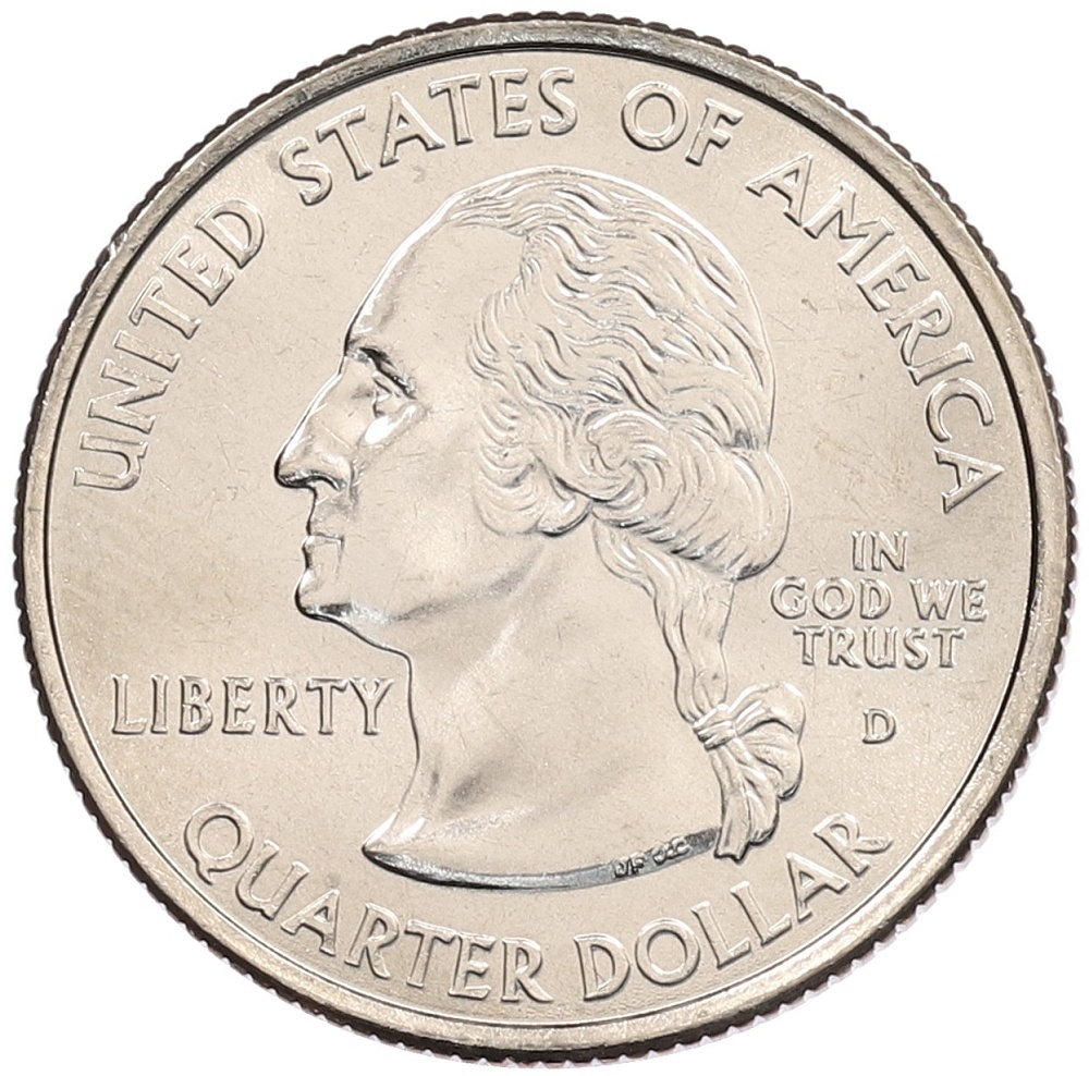 1/4 доллара (25 центов) 2001 года D США «Штаты и территории — Кентукки» — Фото №2