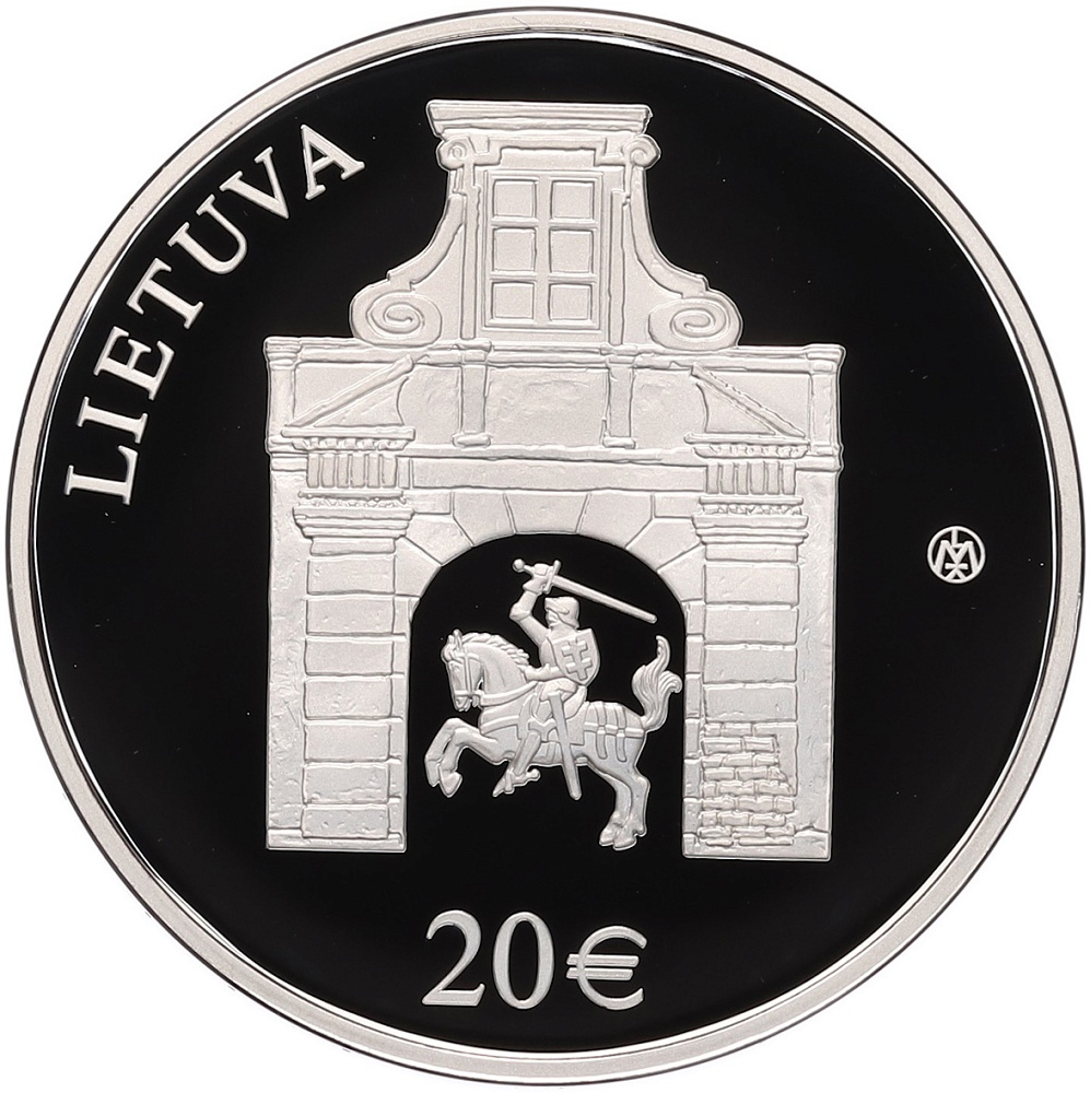 20 евро 2017 года Литва «Дворец Радзивиллов в Вильнюсе» — Фото №2