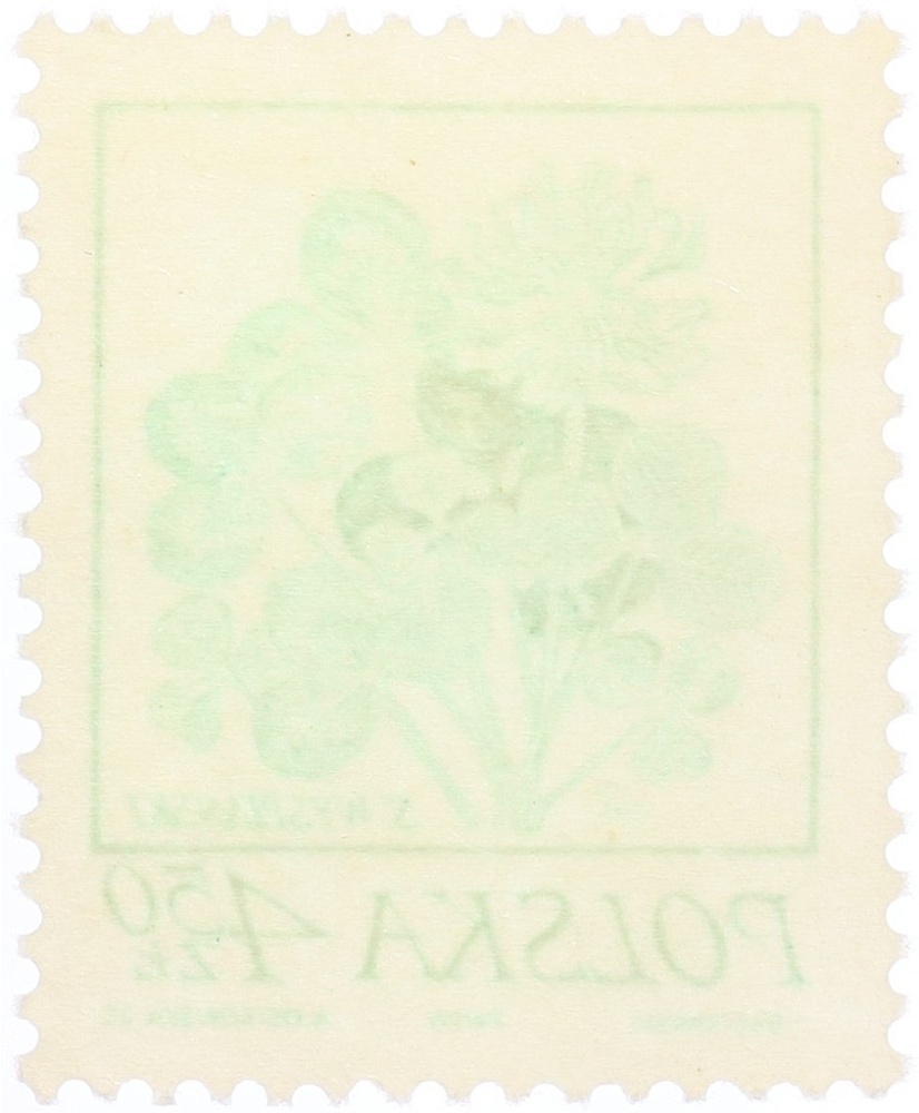 Почтовая марка 4.50 злотых 1974 года Польша — Фото №2