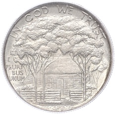 1/2 доллара 1922 года S США «100 лет со дня рождения Улисса Гранта» — в слабе PCGS (MS63) — Фото №2