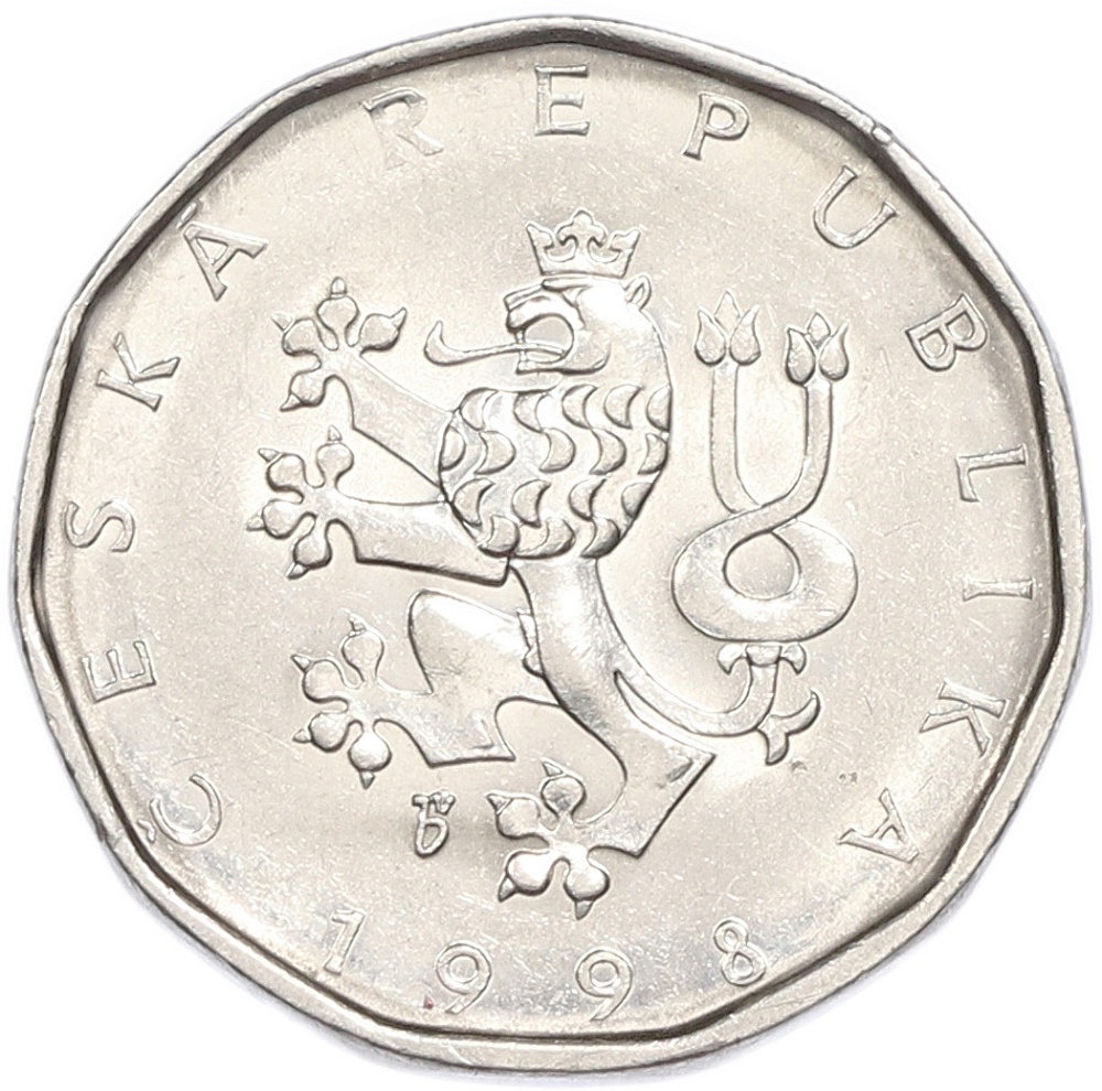 2 кроны 1998 года Чехия — Фото №2