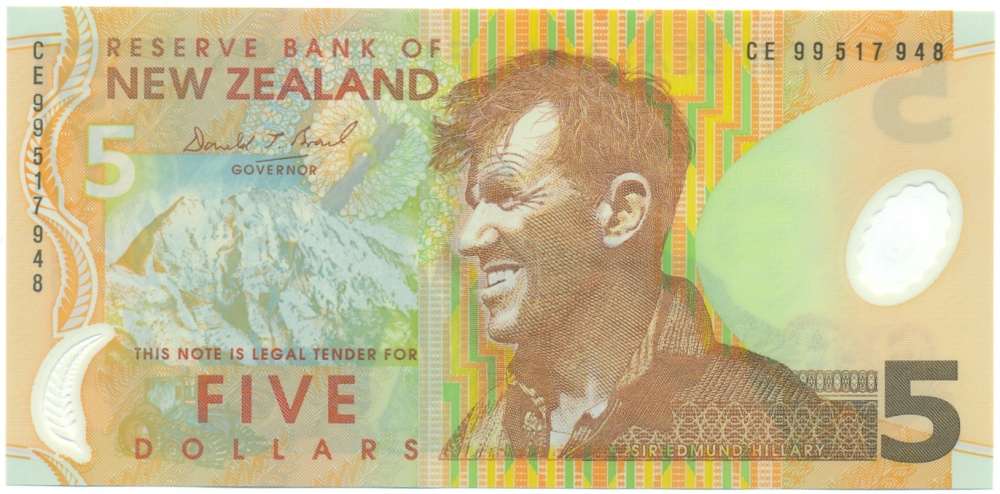 5 долларов 1999 года Новая Зеландия — Фото №1