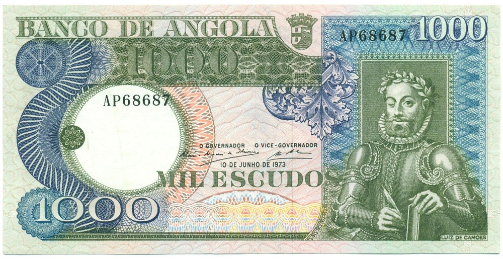 1000 эскудо 1973 года Ангола — Фото №1