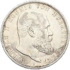 5 марок 1898 года Германия (Вюртемберг) — Фото №1