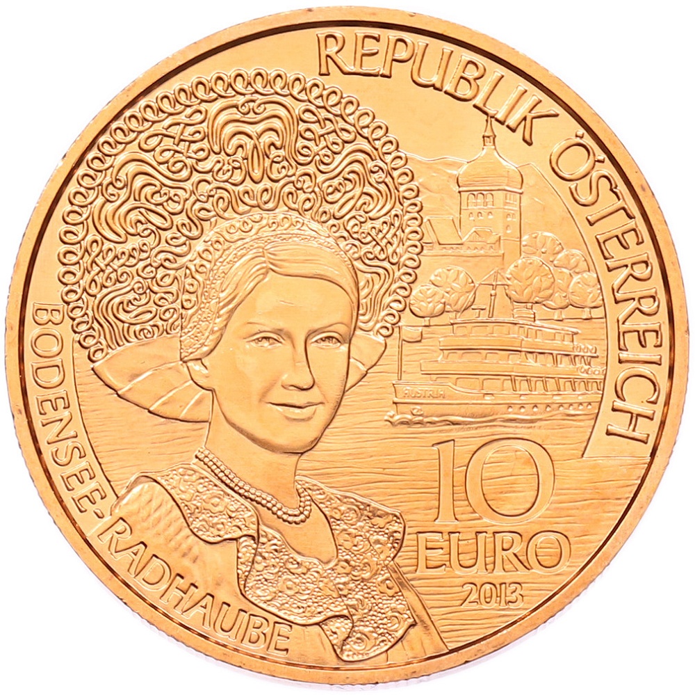 10 евро 2013 года Австрия «Земли Австрии — Форарльберг» — Фото №2
