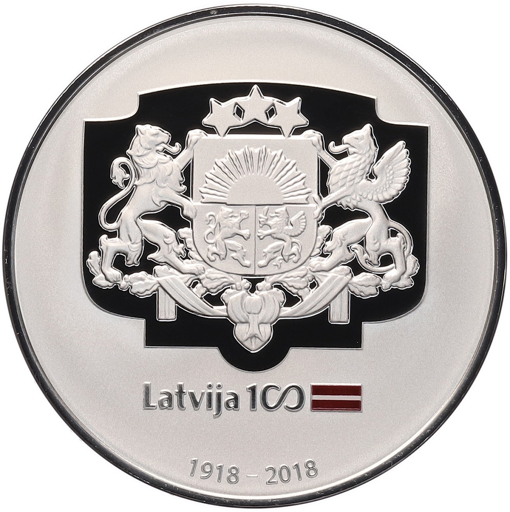 5 евро 2018 года Латвия «Гербы» — Фото №2