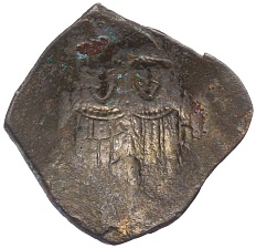 Аспрон трахи (скифат) 1195-1203 года Византийская Империя — Алексей III Ангел — Фото №1