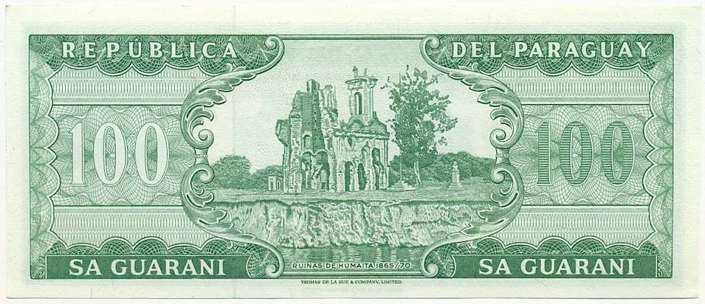 100 гуарани 1982 года Парагвай — Фото №2