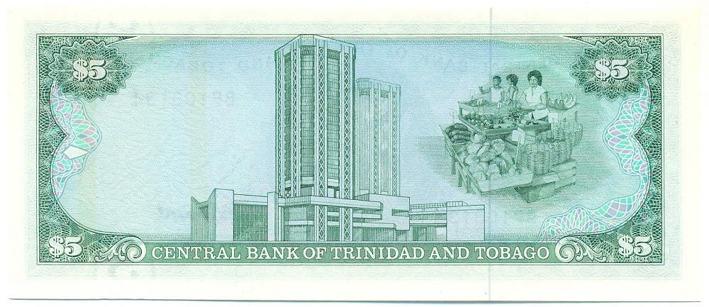 5 долларов 1985 года Тринидад и Тобаго — Фото №2