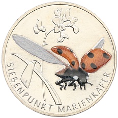5 евро 2023 года A Германия «Чудесный мир насекомых — Семиточечная коровка» — Фото №1