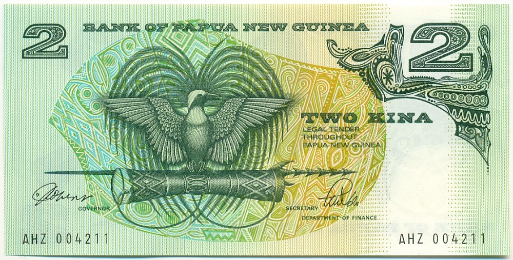 2 кина 1992 года Папуа — Новая Гвинея — Фото №1