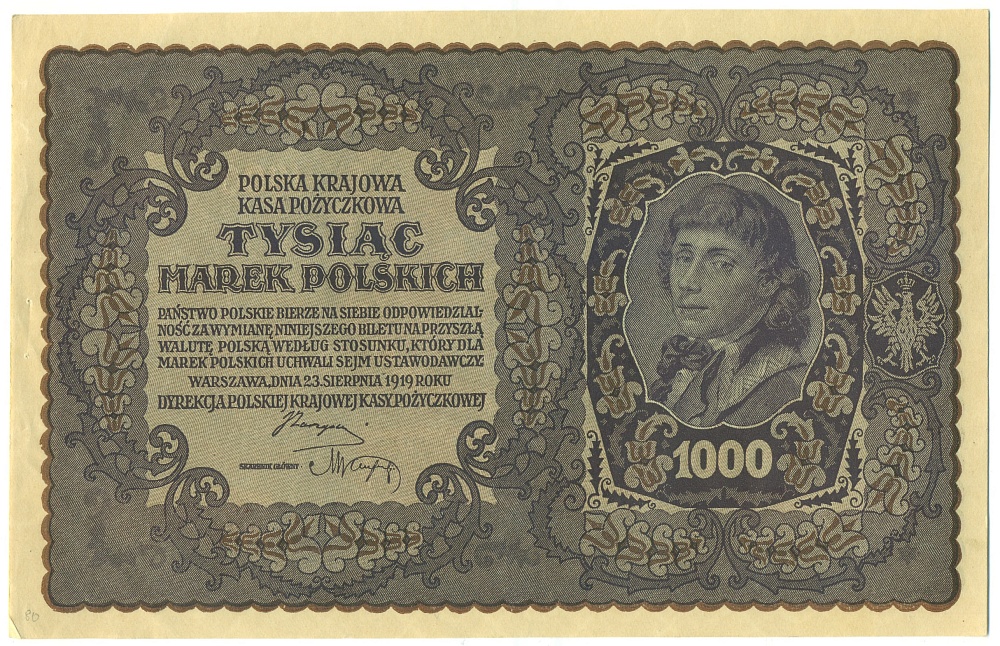 1000 марок 1919 года Польша — Фото №1