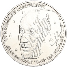 100 франков 1992 года Франция «Жан Моне» — Фото №1
