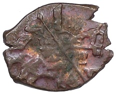 Копейка 1655-1663 года Алексей Михайлович (Москва) «Медный бунт» — Фото №1