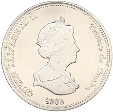 1 крона 2008 года Тристан-да-Кунья «Кашалоты» — Фото №2