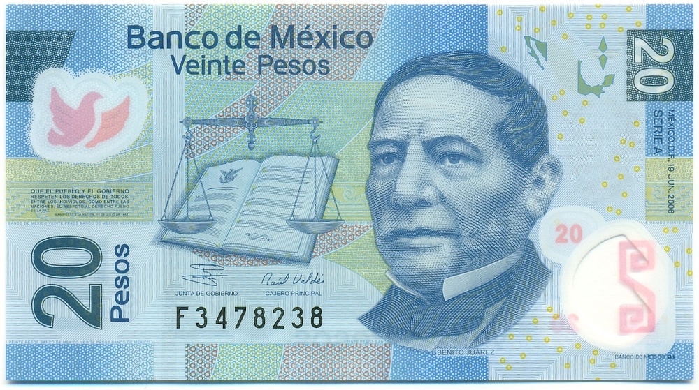 20 песо 2006 года Мексика — Фото №1