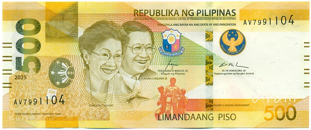 500 песо 2025 года Филиппины — Фото №1