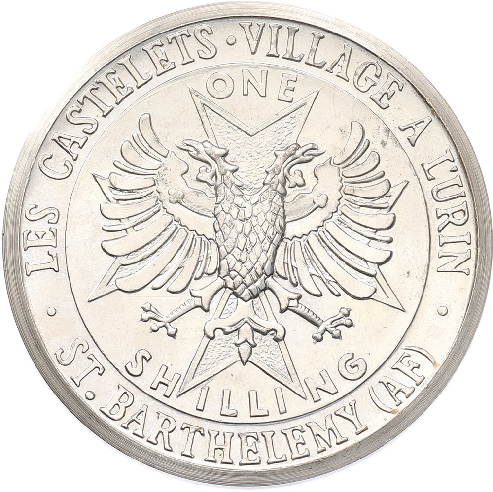 1 шиллинг 1970 года Сен-Бартелеми (Unusual) — Фото №2