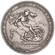 1 крона 1819 года Великобритания (Король Георг III) — Фото №2