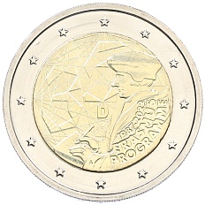 2 евро 2022 года A Германия «35 лет программе Эразмус» — Фото №1