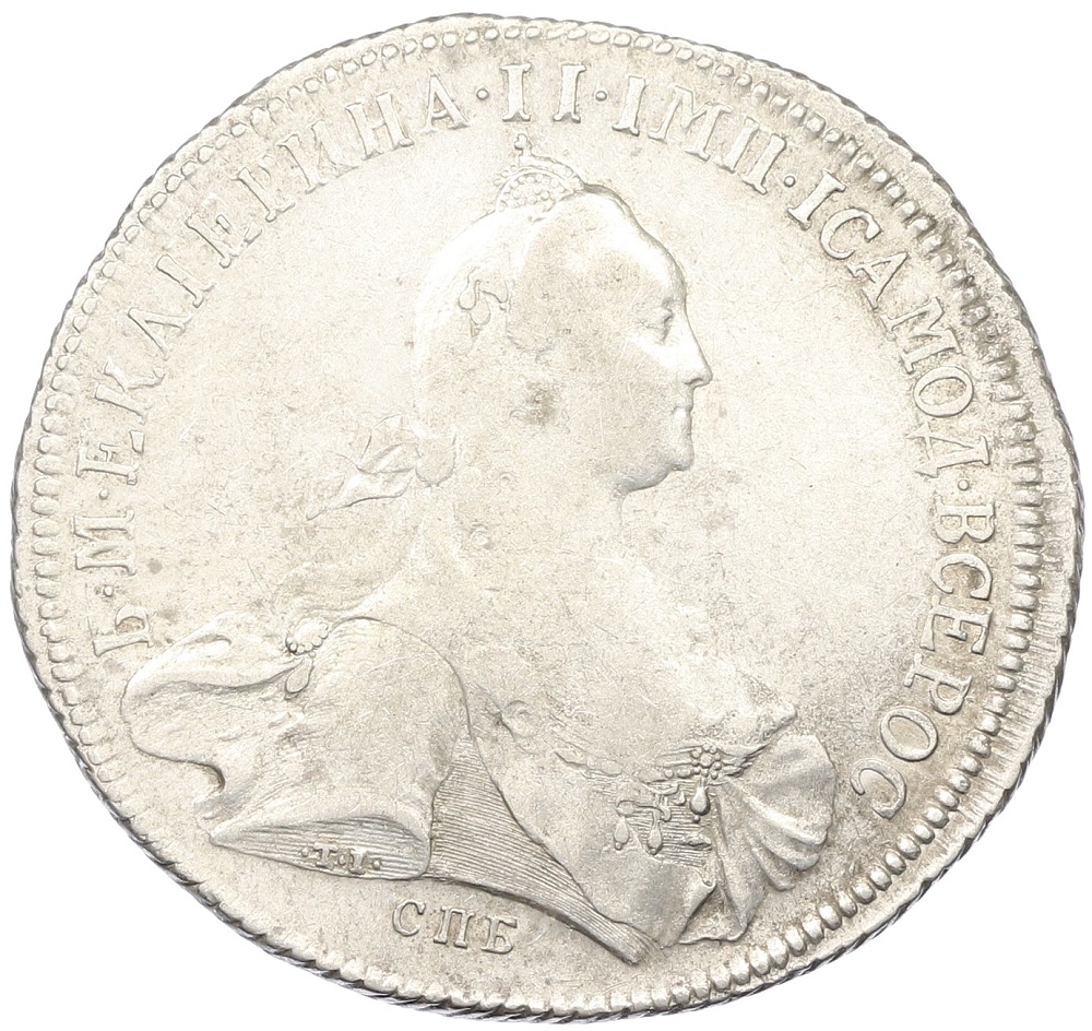 1 рубль 1773 года СПБ ТI ЯЧ Российская Империя (Екатерина II) — Фото №1