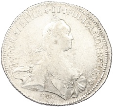 1 рубль 1773 года СПБ ТI ЯЧ Российская Империя (Екатерина II) — Фото №1