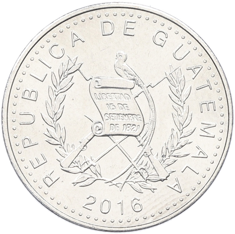 10 сентаво 2016 года Гватемала — Фото №2