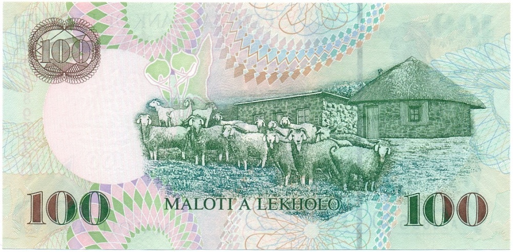 100 малоти 2009 года Лесото — Фото №2
