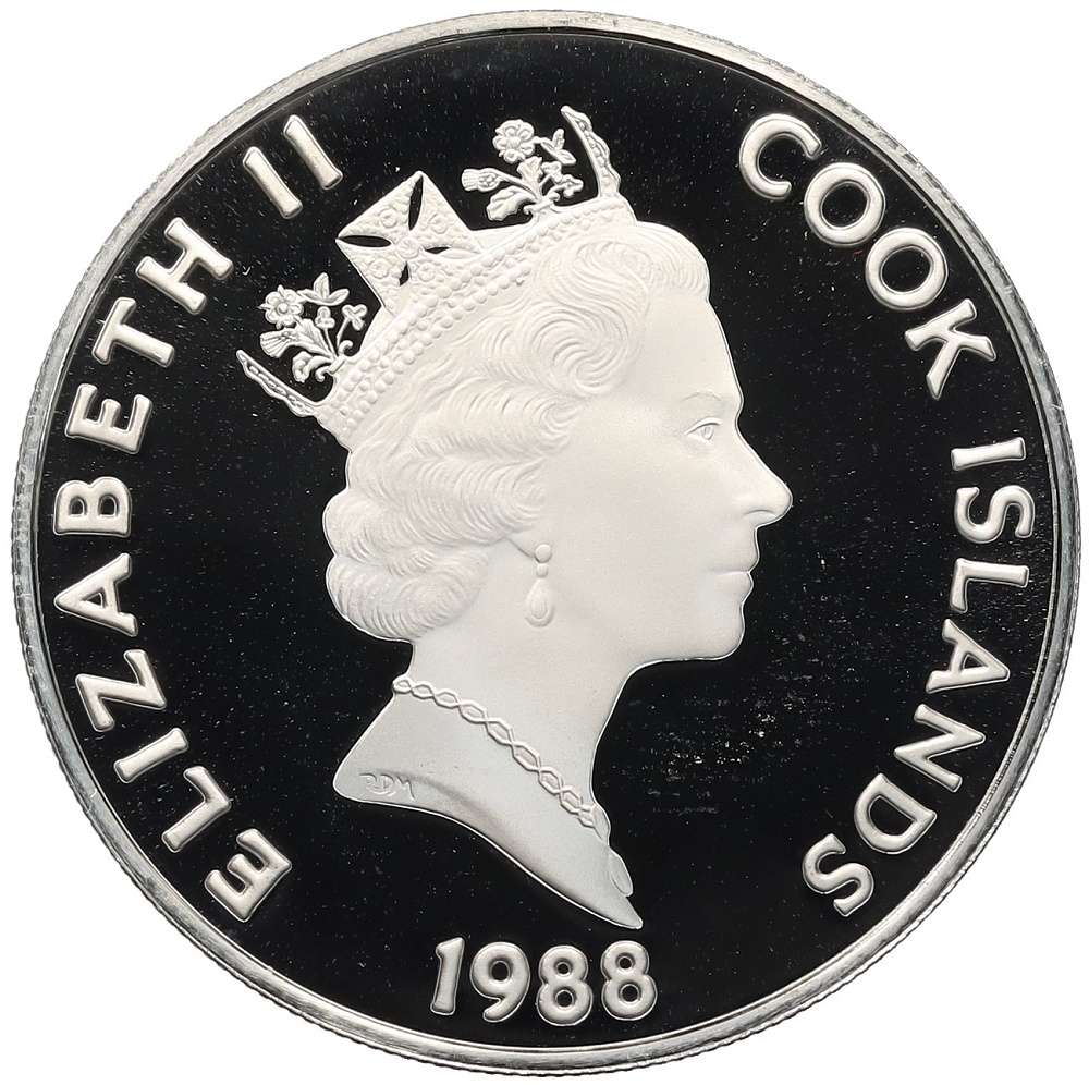 50 долларов 1988 года Острова Кука «Великие исследователи — Фернан Магеллан» — Фото №2