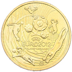 2 злотых 2012 года Польша «Чемпионат Европы по футболу 2012» — Фото №1