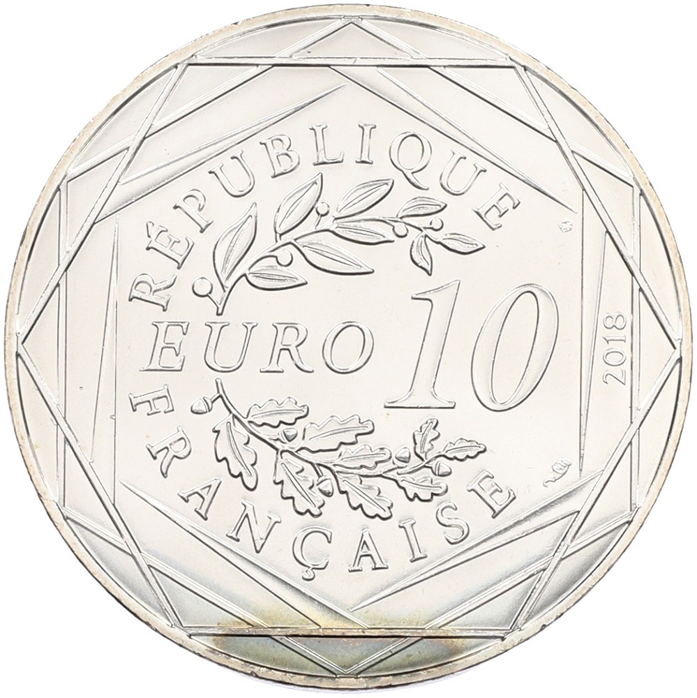 10 евро 2018 года Франция «Микки Маус и Франция — Сен-Мало» — Фото №2