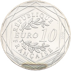 10 евро 2018 года Франция «Микки Маус и Франция — Сен-Мало» — Фото №2