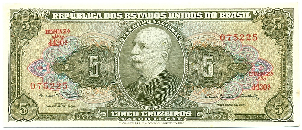 5 крузейро 1964 года Бразилия — Фото №1
