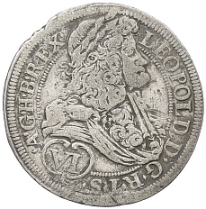 6 крейцеров 1691 года Австрия — Фото №1