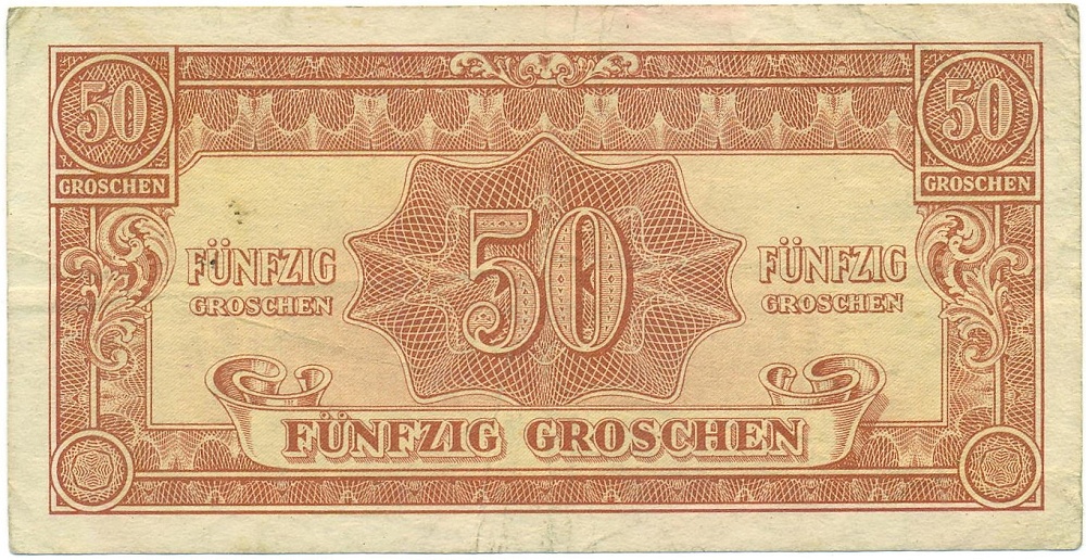 50 грошей 1944 года Австрия (Выпуск Союзного коммандования) — Фото №1