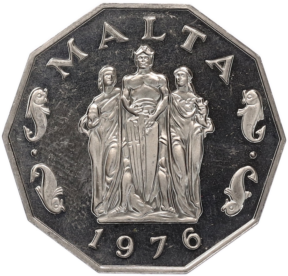 50 центов 1976 года Мальта — Фото №1