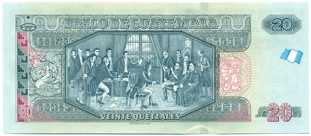 20 кетцалей 2015 года Гватемала — Фото №2