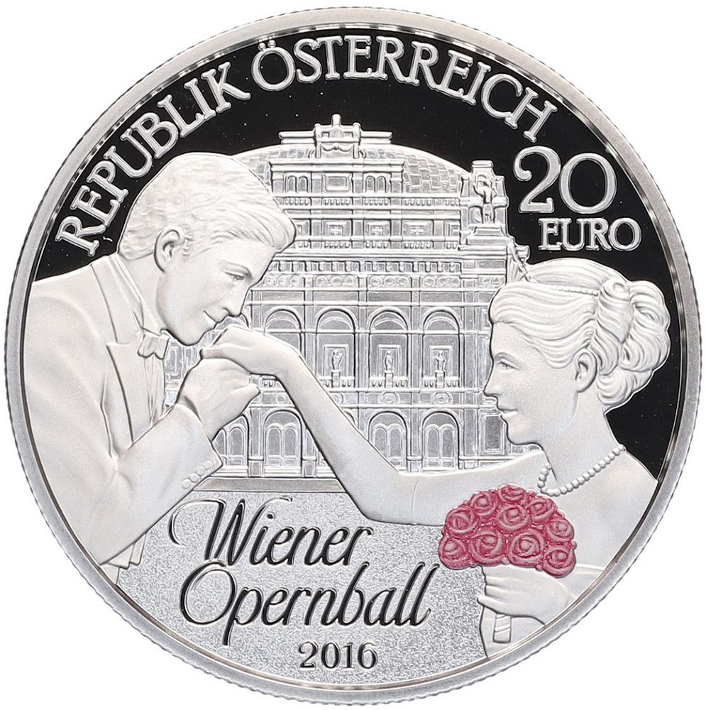 20 евро 2016 года Австрия «Венский бал» — Фото №2