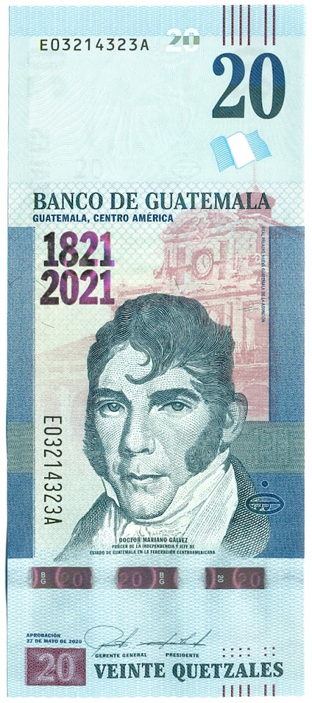 20 кетцалей 2020 года Гватемала — Фото №1