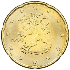 20 евроцентов 1999 года Финляндия — Фото №1