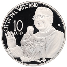 10 евро 2018 года Ватикан «40 лет со дня смерти Папы Иоанна Павла I» — Фото №1