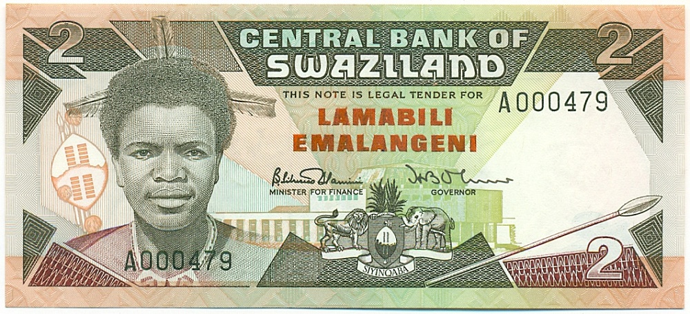 2 эмалангени 1987 года Свазиленд — Фото №1