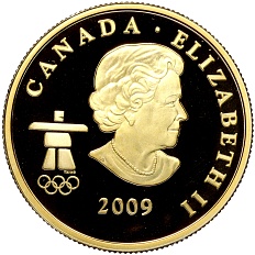 75 долларов 2009 года Канада «XXI зимние Олимпийские Игры 2010 в Ванкувере — Лось» — Фото №2