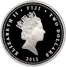 2 доллара 2012 года Фиджи «Александр III — Семья Романовых» — Фото №2