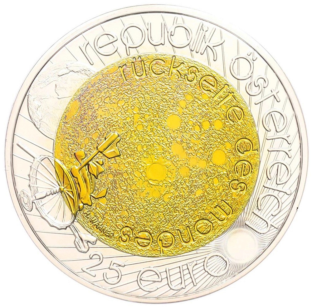 25 евро 2009 года Австрия «Международный год астрономии» — Фото №2