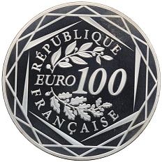 100 евро 2018 года Франция «100 лет со дня окончания Первой Мировой войны» — Фото №2