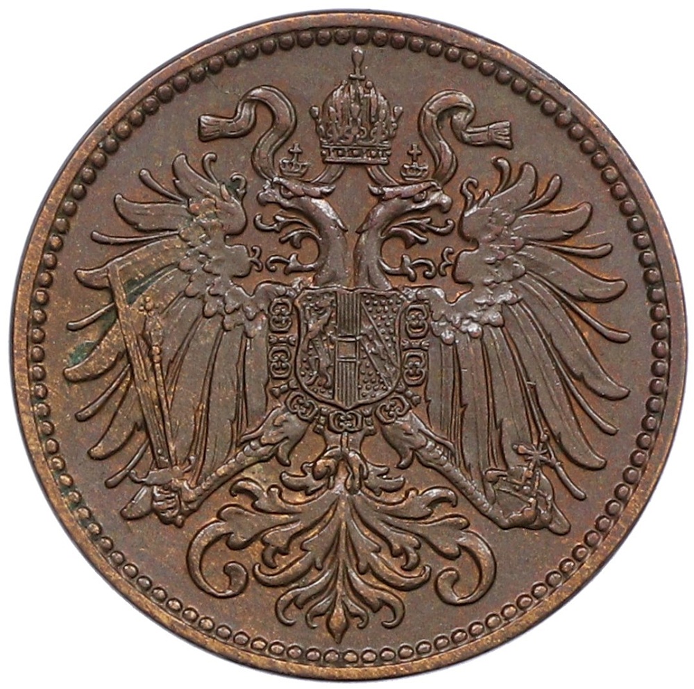 2 геллера 1896 года Австрия — Фото №2