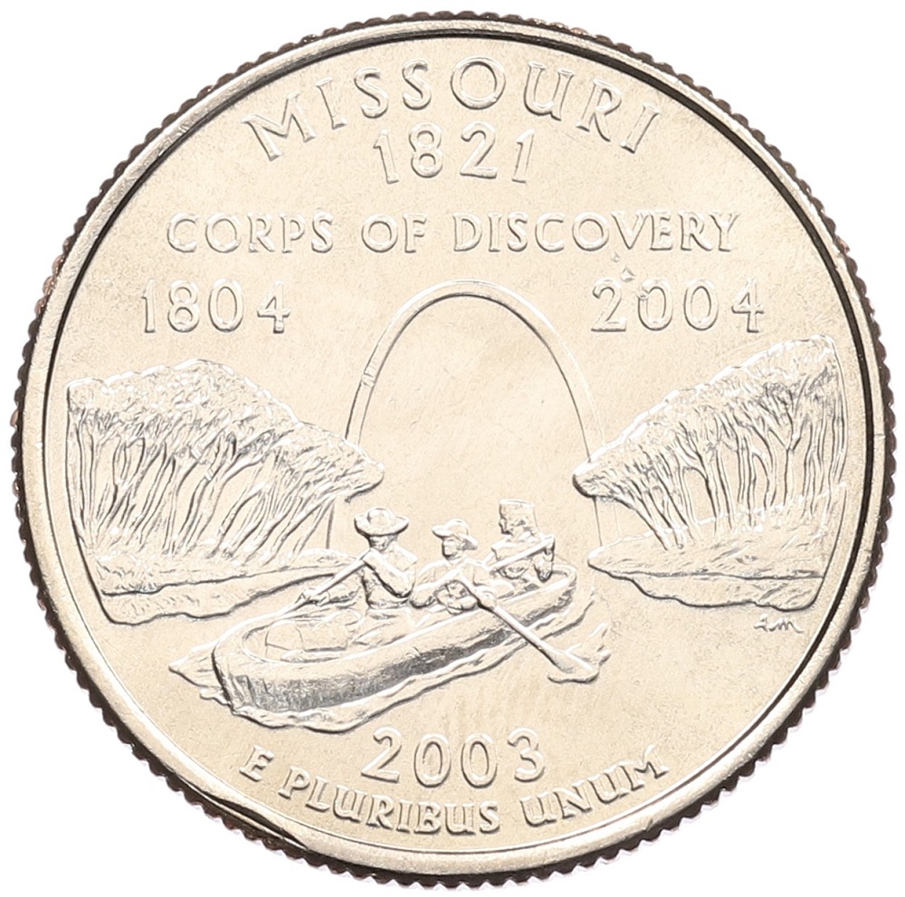 1/4 доллара (25 центов) 2003 года P США «Штаты и территории — Миссури» — Фото №1