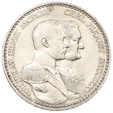 3 марки 1915 года Германия (Саксен-Веймар-Эйзенах) «100 лет Великим герцогам» — Фото №1