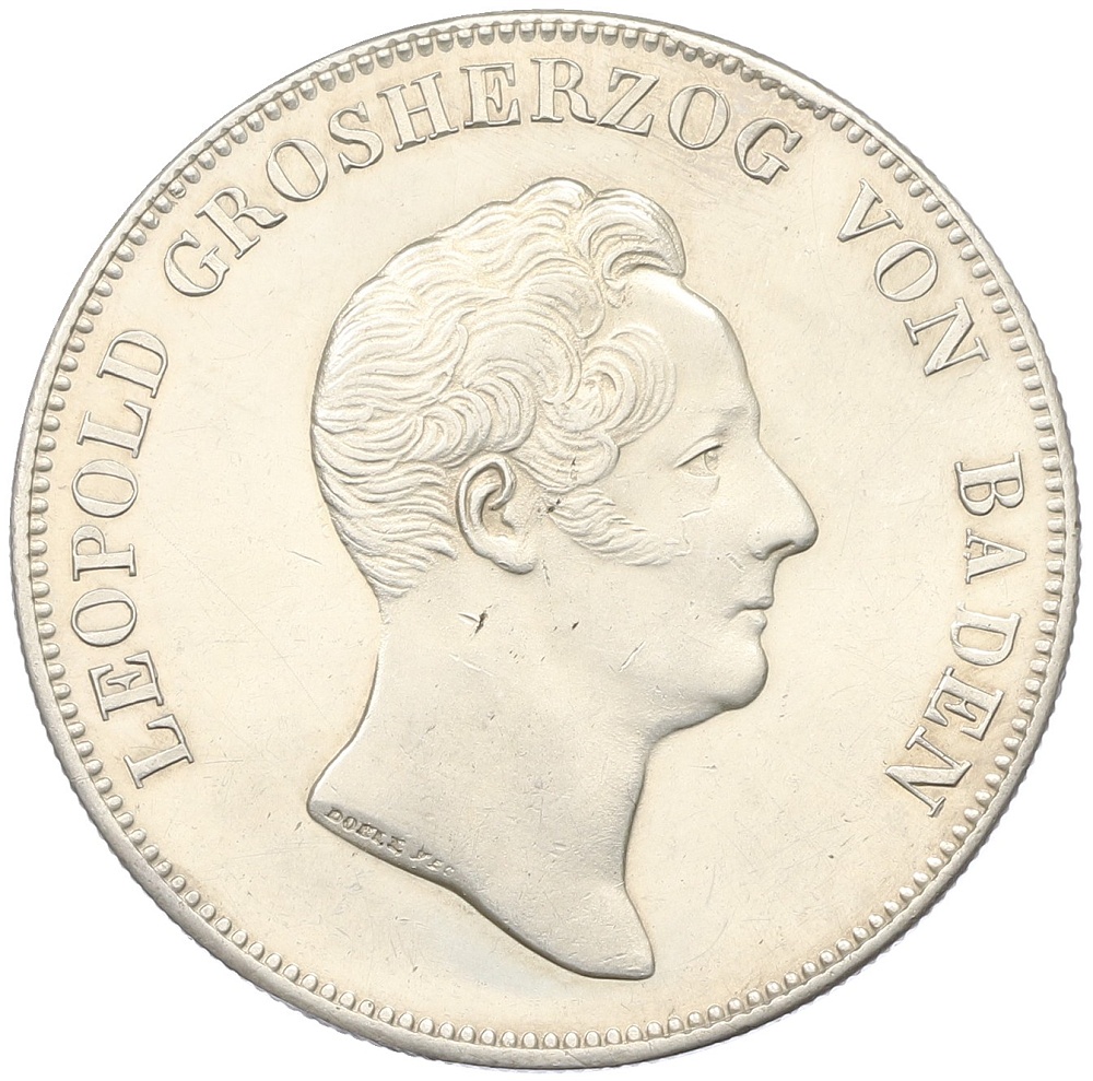 1 талер 1832 года Баден «Посещение монетного двора» — Фото №2